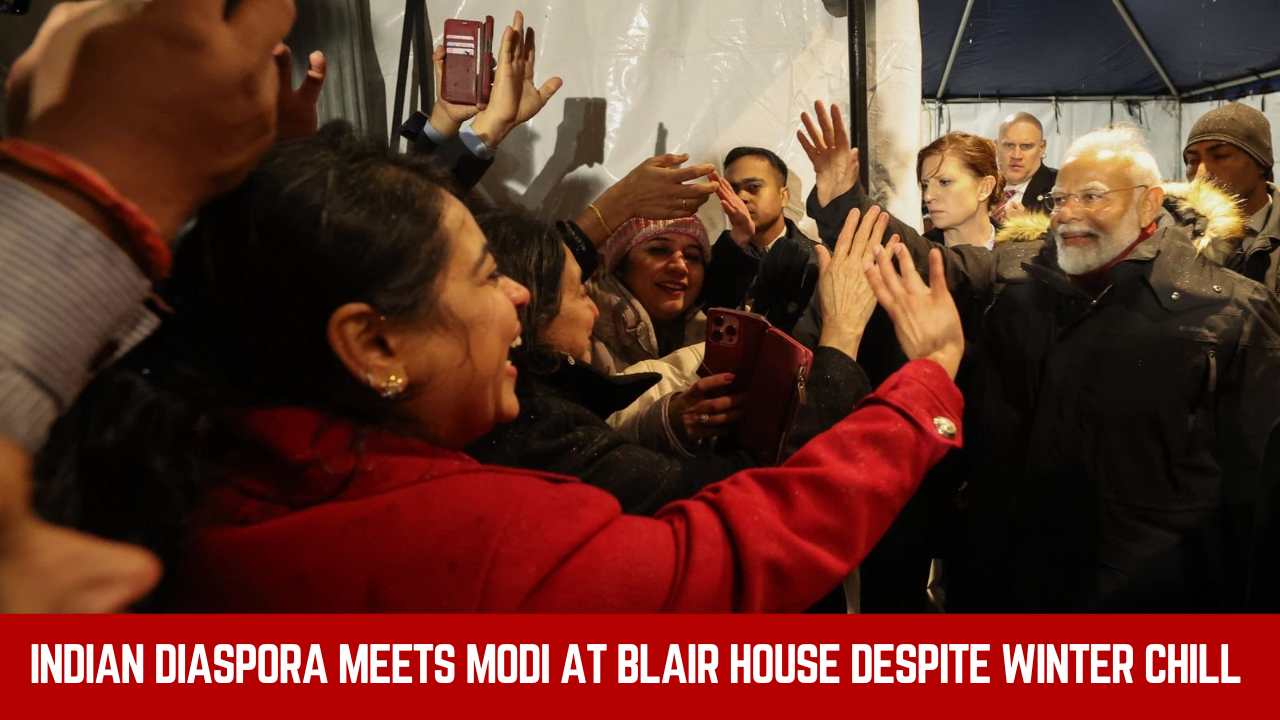 Indian diaspora meets Modi at Blair House despite winter chill 